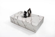 Bella Marble Coffee Table with luxurious white marble top and modern design, ideal for contemporary interiors. Available with fast shipping across the GTA and Canada.