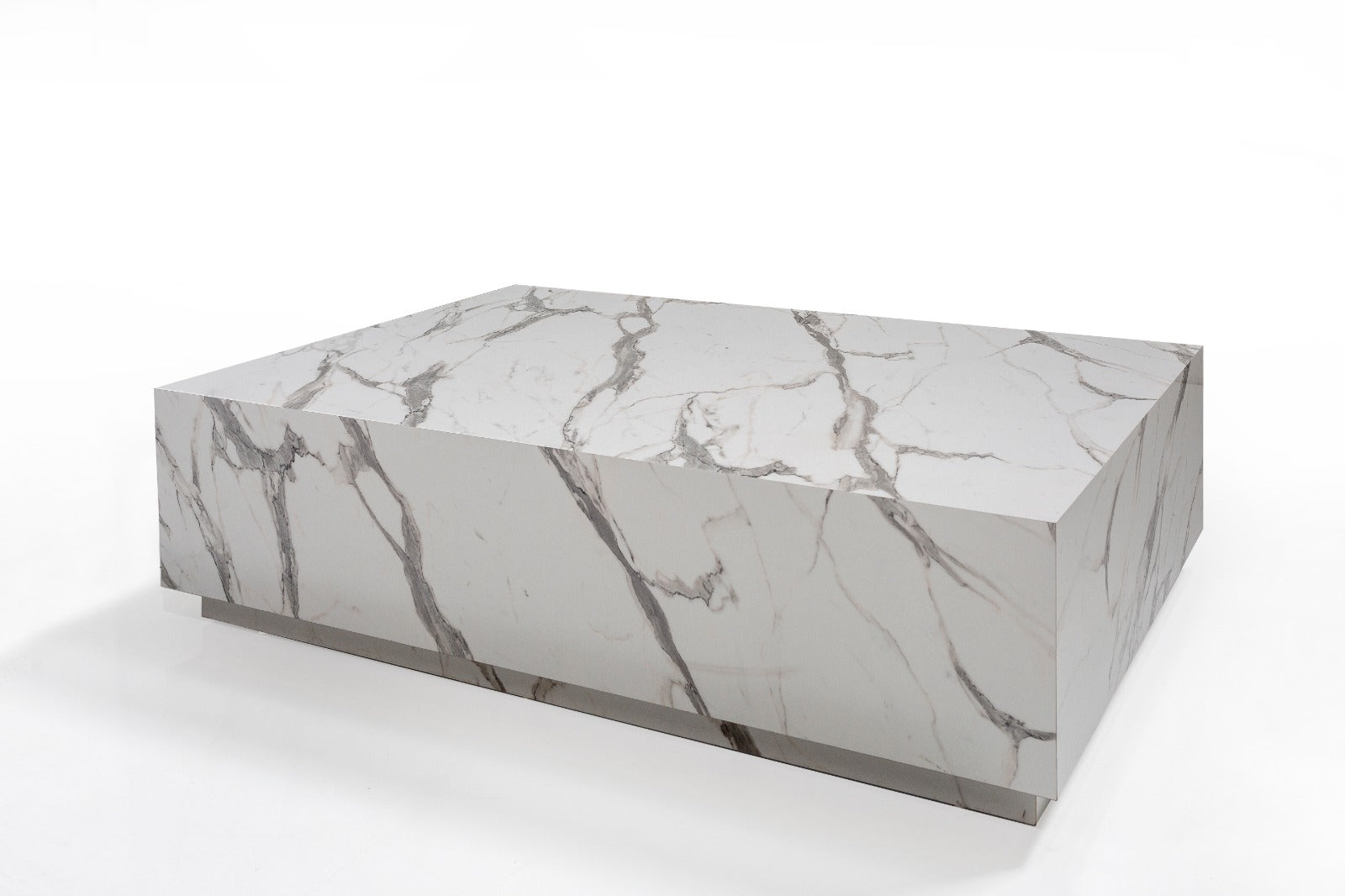 Bella Marble Coffee Table with luxurious white marble top and modern design, ideal for contemporary interiors. Available with fast shipping across the GTA and Canada.