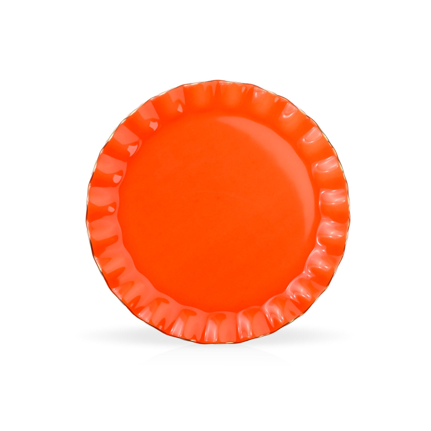 Orange Cake Plate Set