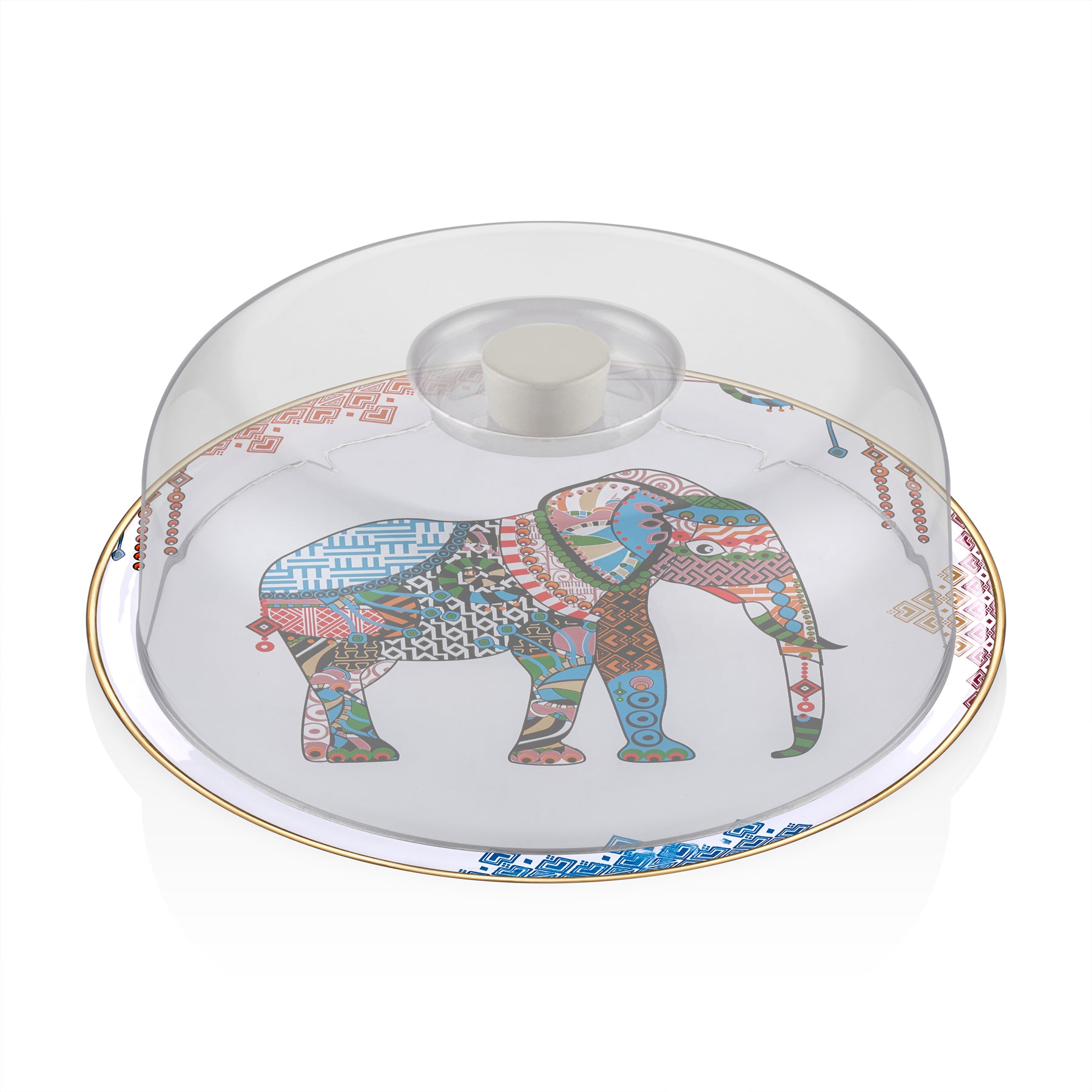 Elelphant Cake Stand with Dome