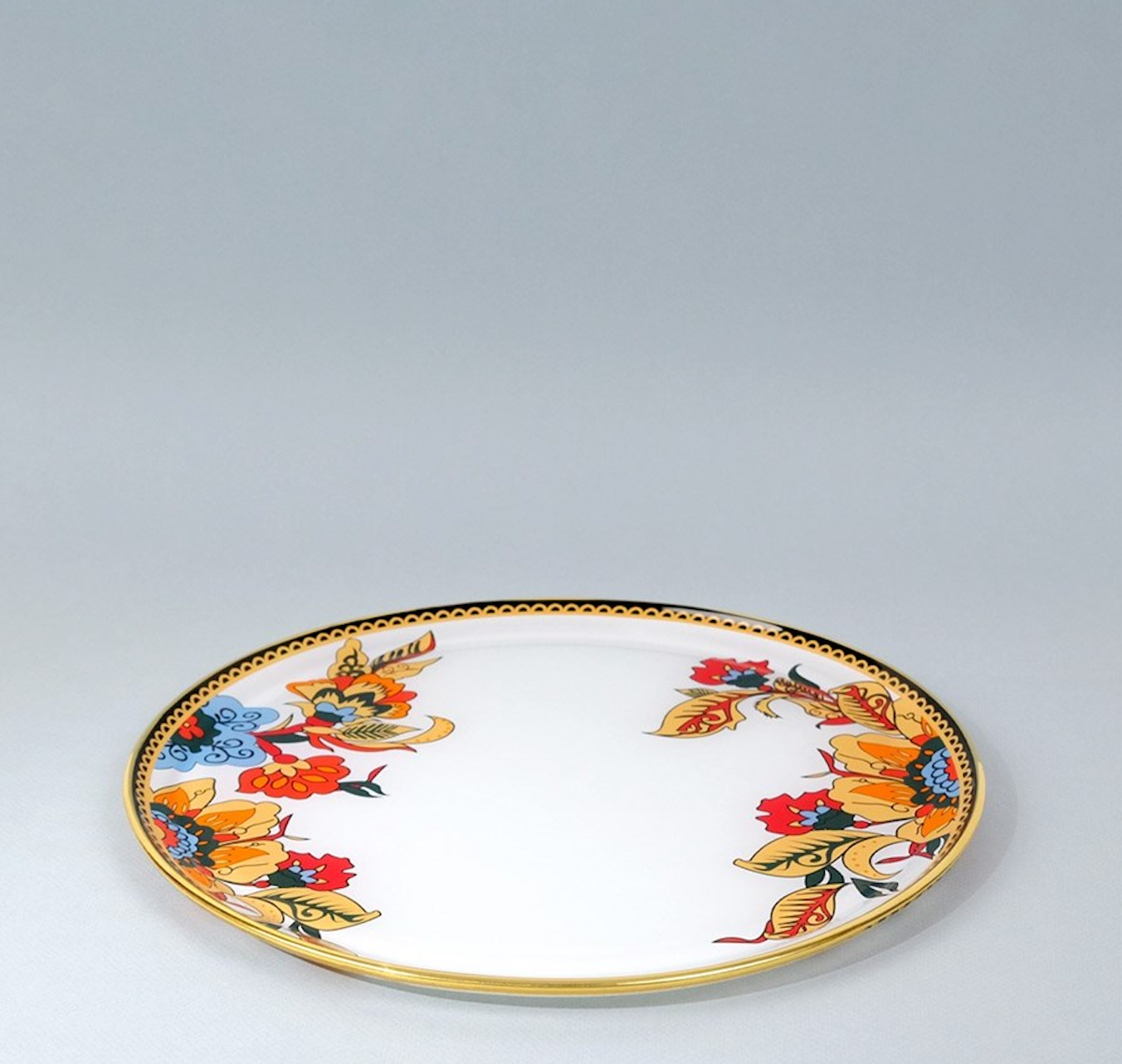 Glamor Gold Glided Glass Tray