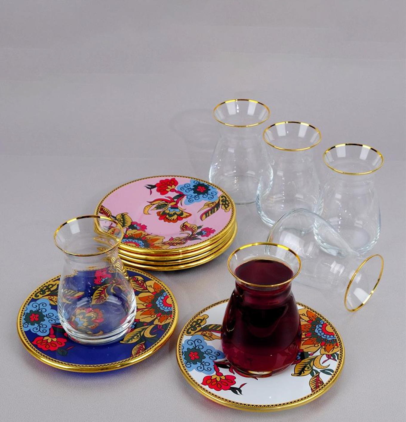 Glamor Glass Tea Set