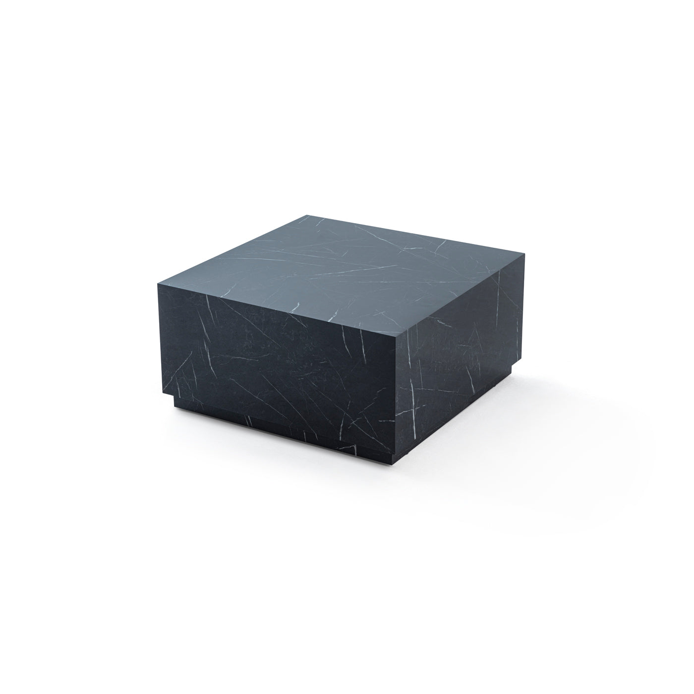 Black Marble Design Square Coffee Table