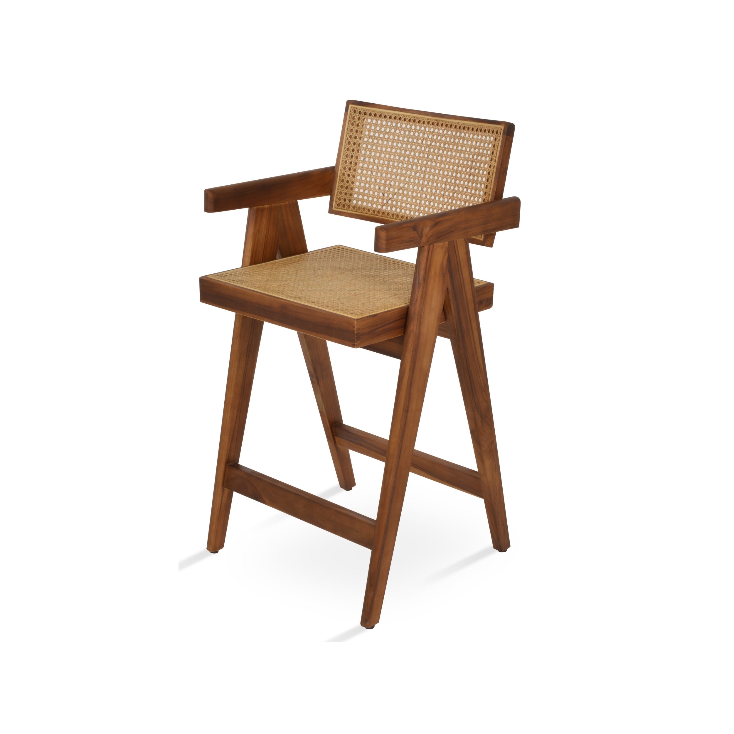 Pierre J. Natural Wood Stool