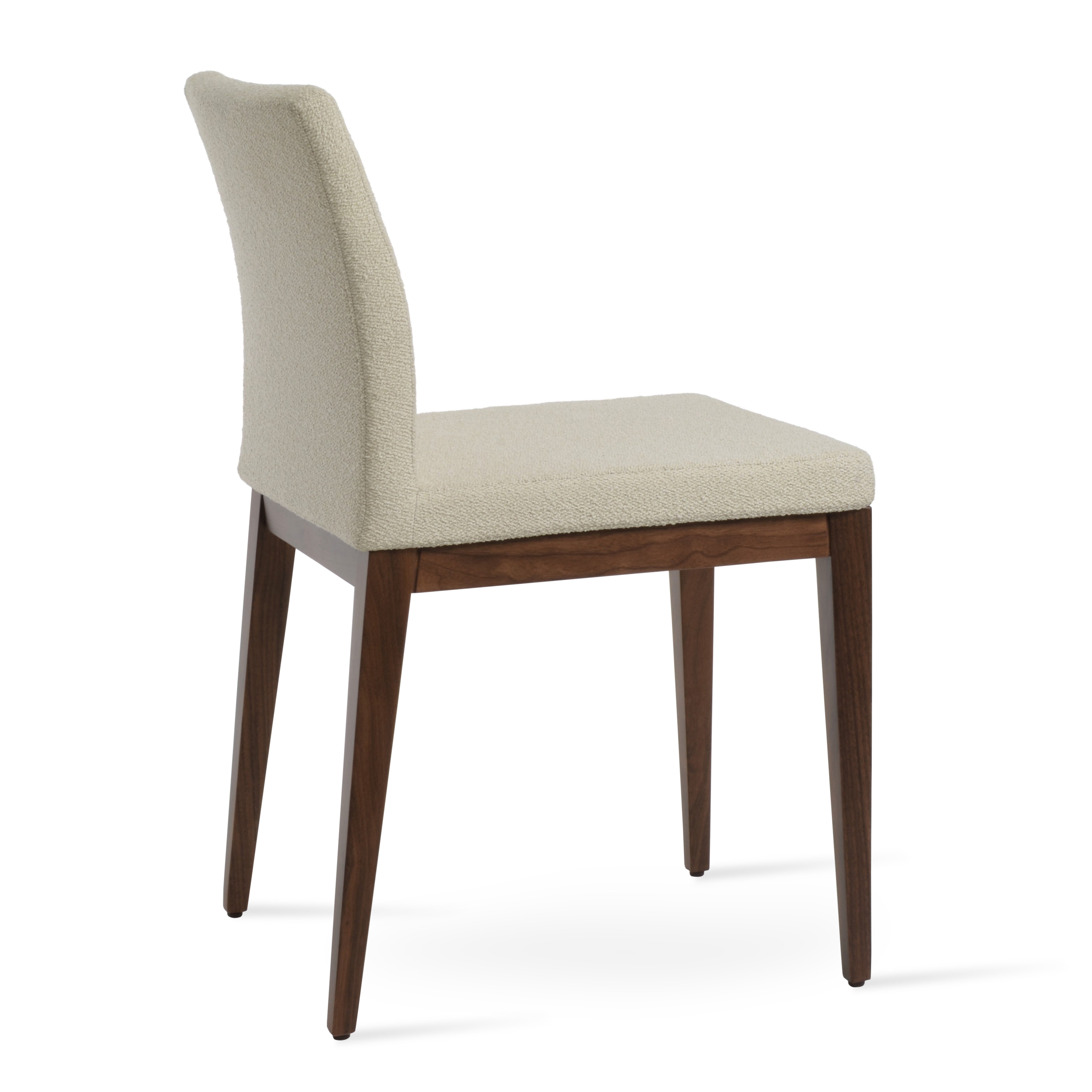 Aria Wood Dining Chair with modern design and elegant finish, ideal for contemporary dining rooms. Available with fast shipping across the GTA and Canada.