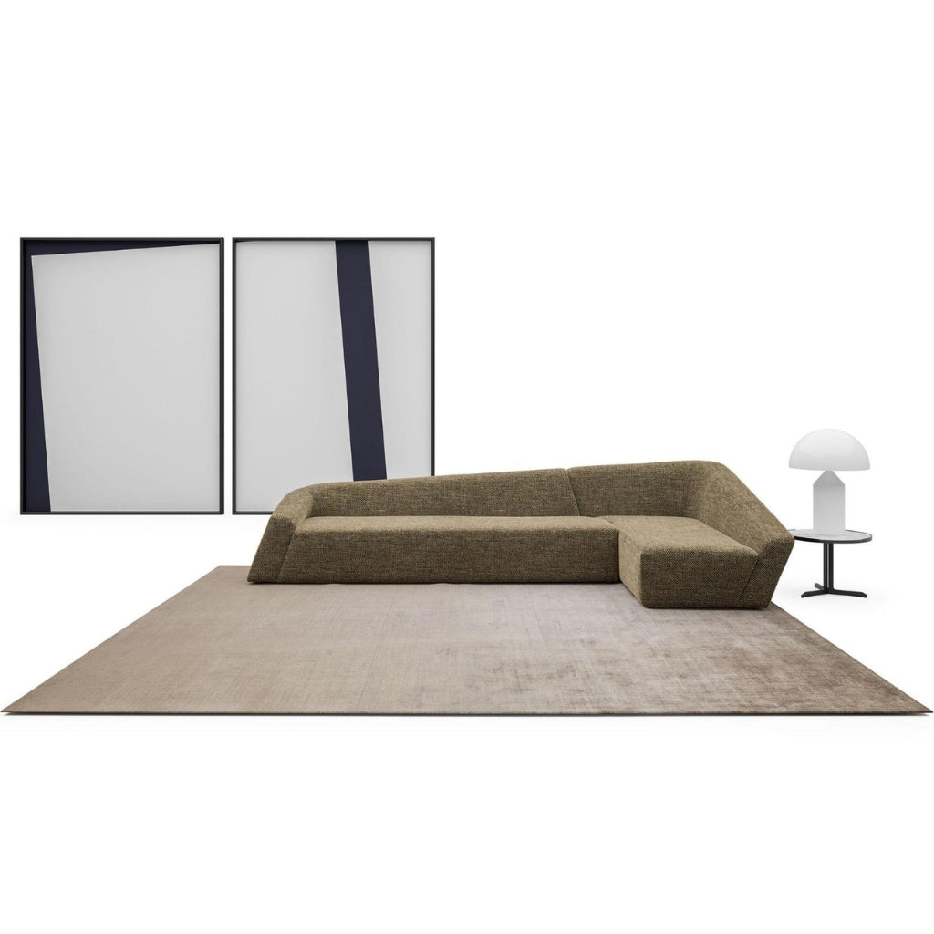 Back view of the Edge Lounge Modular Sofa, emphasizing its clean and minimalistic design.