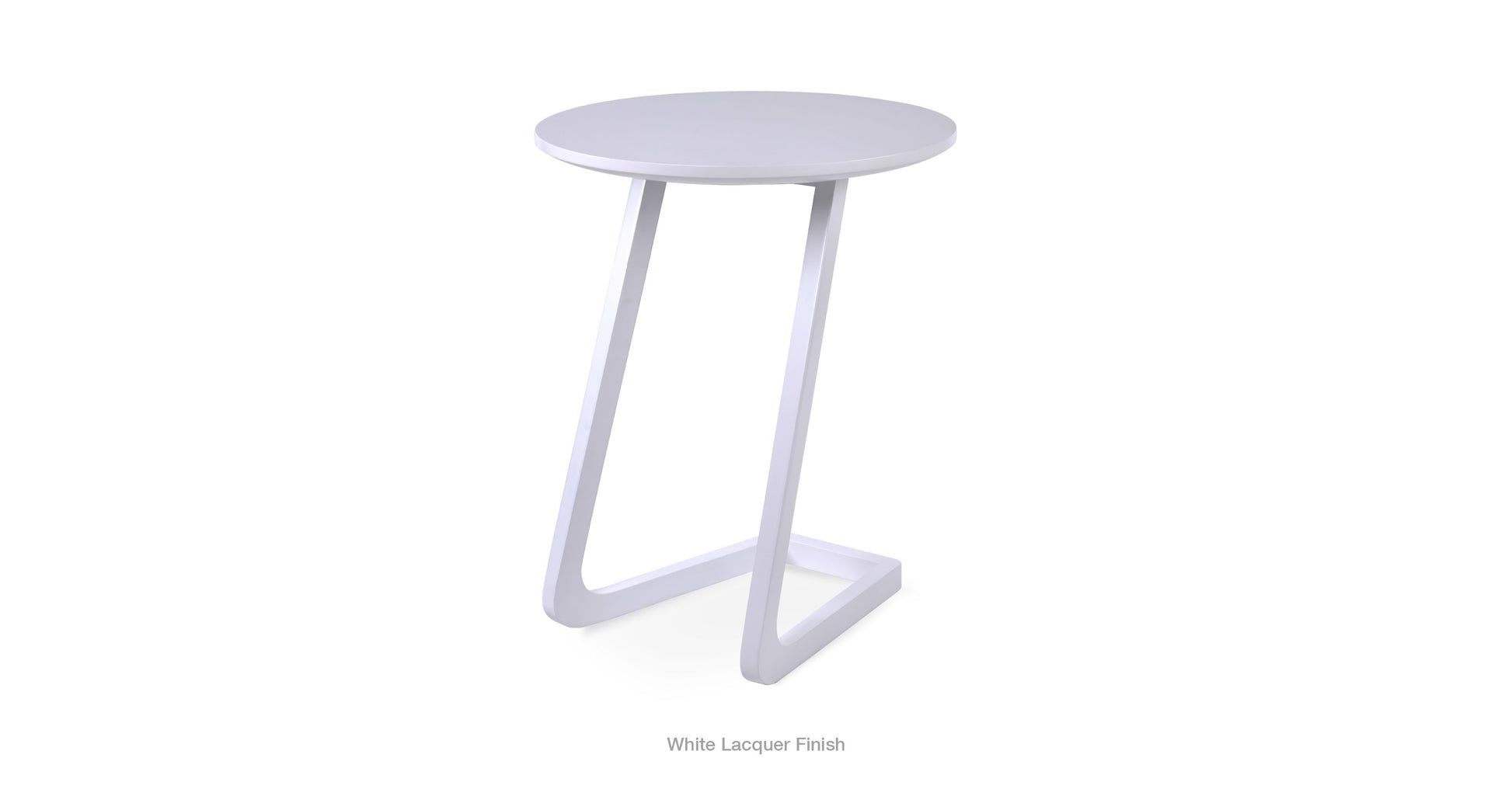 Back view of the Sera End Table emphasizing its clean lines and modern appeal.