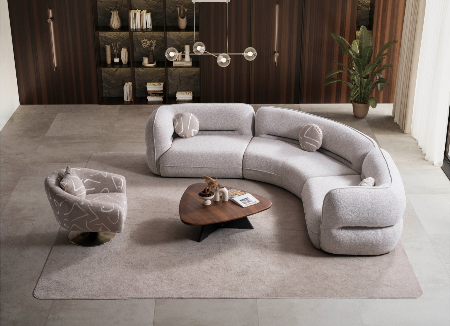 Front view of the Valeo Modular Sofa showcasing its sleek and modern design, ideal for contemporary interiors.