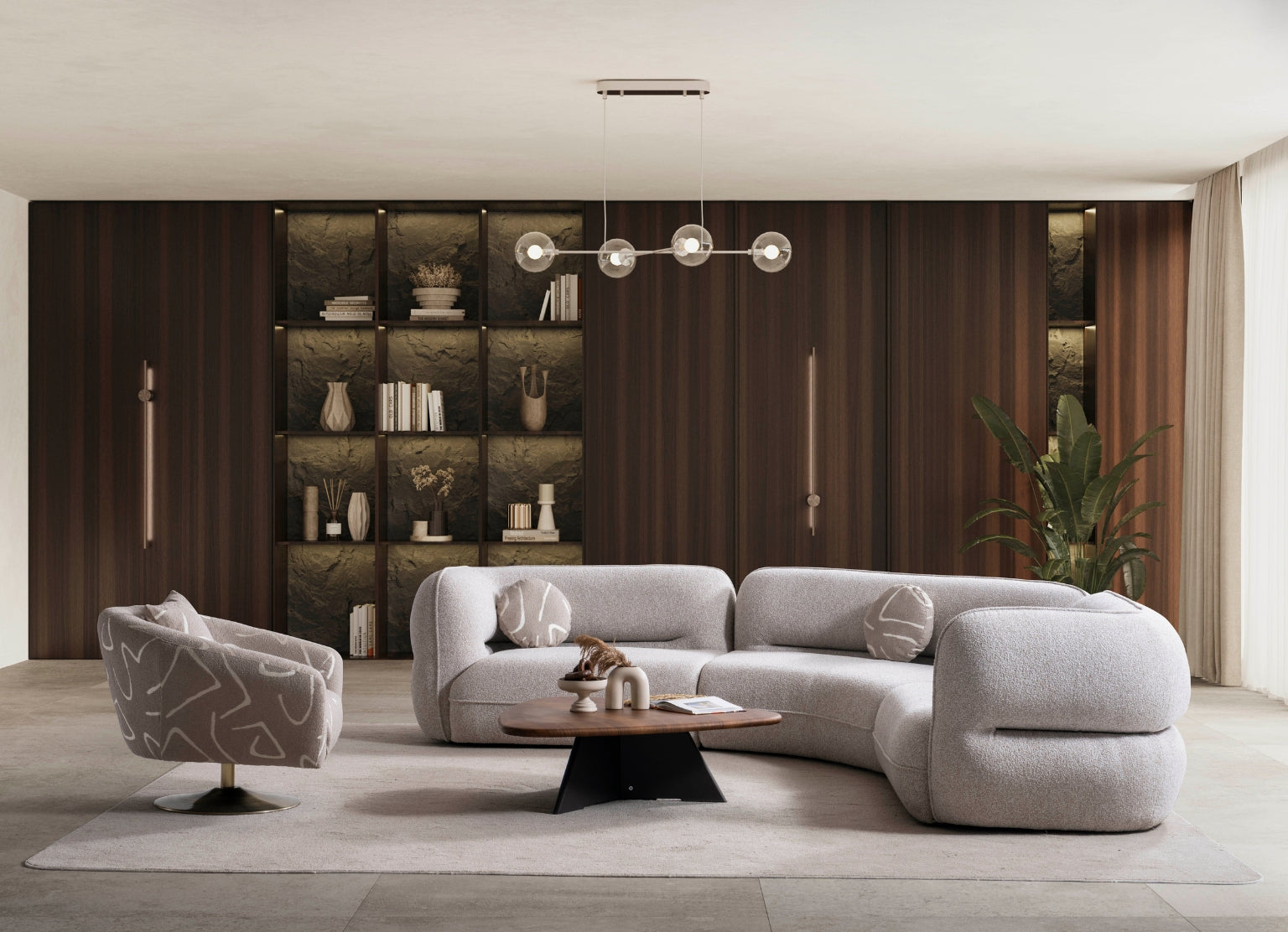 Side angle of the Valeo Modular Sofa, highlighting its customizable and minimalist layout.