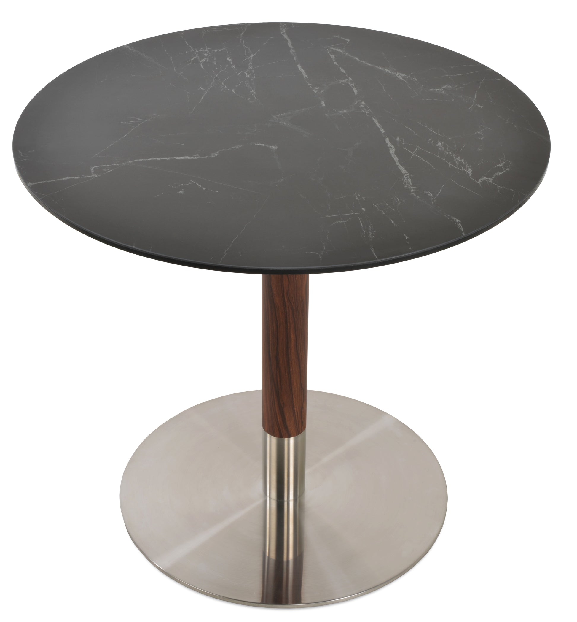 Close-up of the Valse Ceramic Dining Table’s smooth ceramic surface, showcasing premium quality.