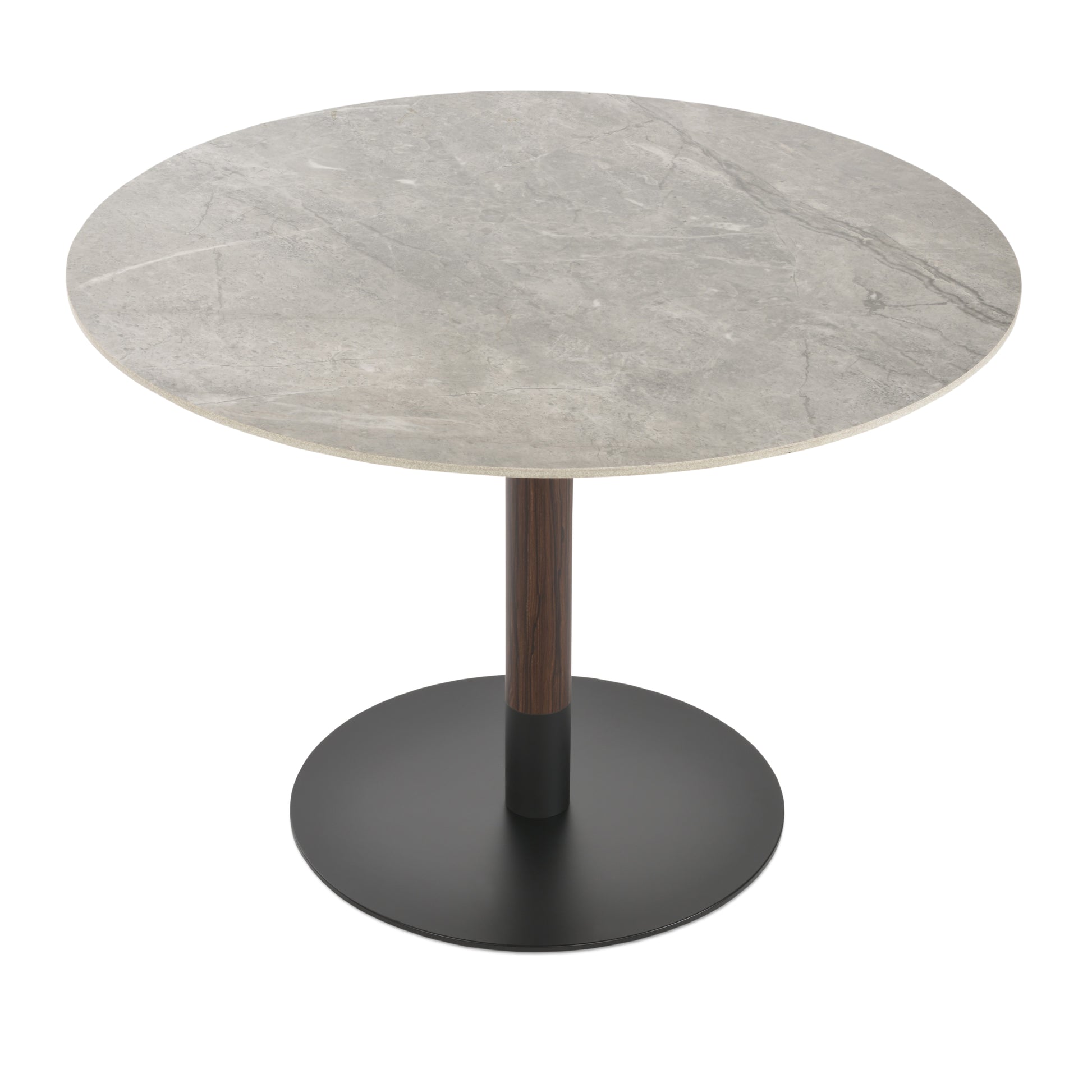 Front view of the Valse Ceramic Dining Table showcasing a sleek and modern design with premium ceramic finish.